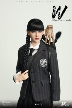 JKTOYS K-010 1/6 Shadow Raven Maiden Addams Female Action Figure Model Toy