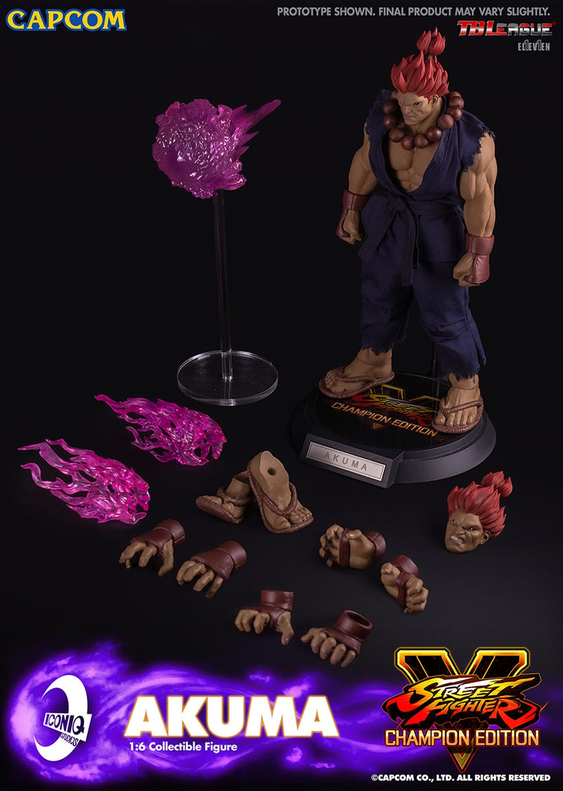 ICONIQ STUDIOS IQGS-05 1/6 Street Fighter Akuma Collectible Action Figure Model