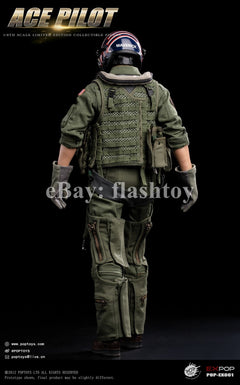 Preventa POPTOYS EX061 1/6 ACE Pilot Mitchell The Gun figura de acción Flying Suit