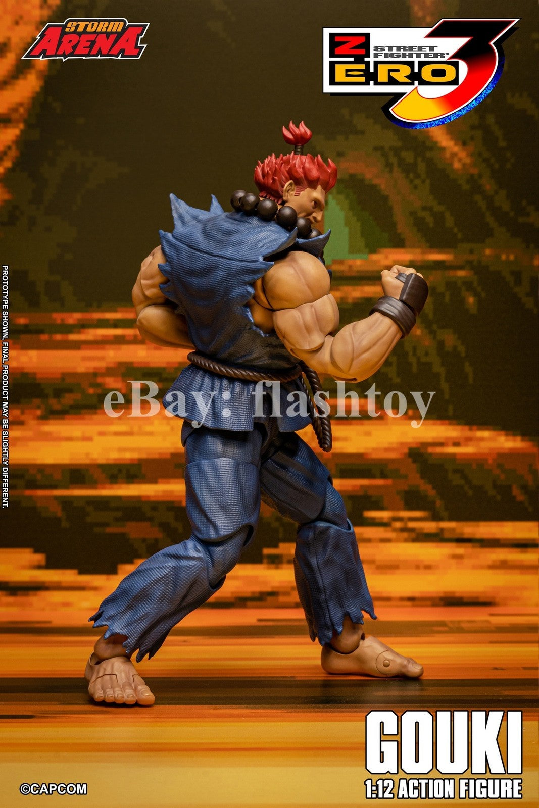 Preventa STORM ARENA SFSA07 1/12 Street Fighter Zero 3 Gouki modelo de figura de acción