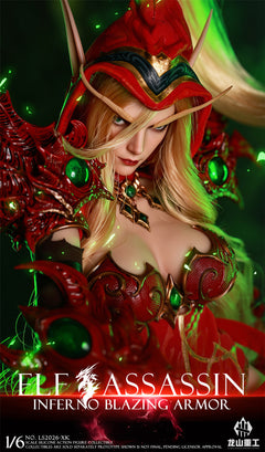 Preventa Longshan LS2026-XK 1/6 Blood Elf Rogue Valeera modelo de figura de acción