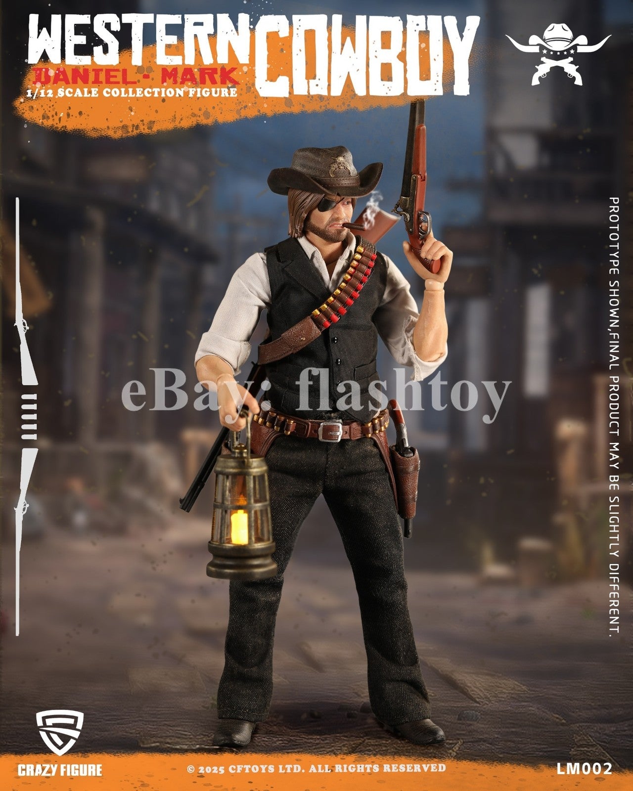 Presale CRAZY FIGURE LM002 1/12 Western Cowboy Daniel Mark Action Figure Deluxe
