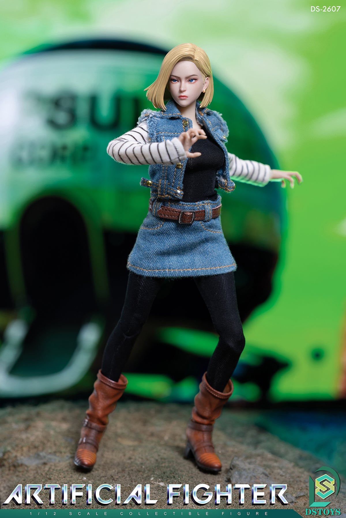 Presale DSTOYS DS-2607 1/12 Dragon Fighter Ball Android 18 Female Action Figure