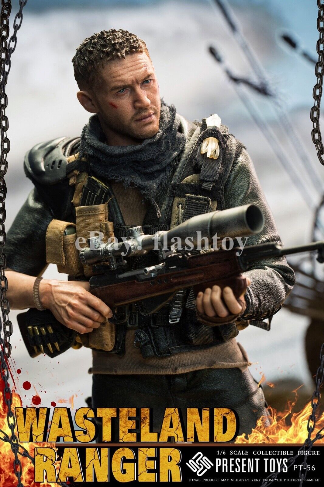 PRESENT TOYS PT-sp56 1/6 Wasteland Ranger Max Tom 12" Male Action Figure Model