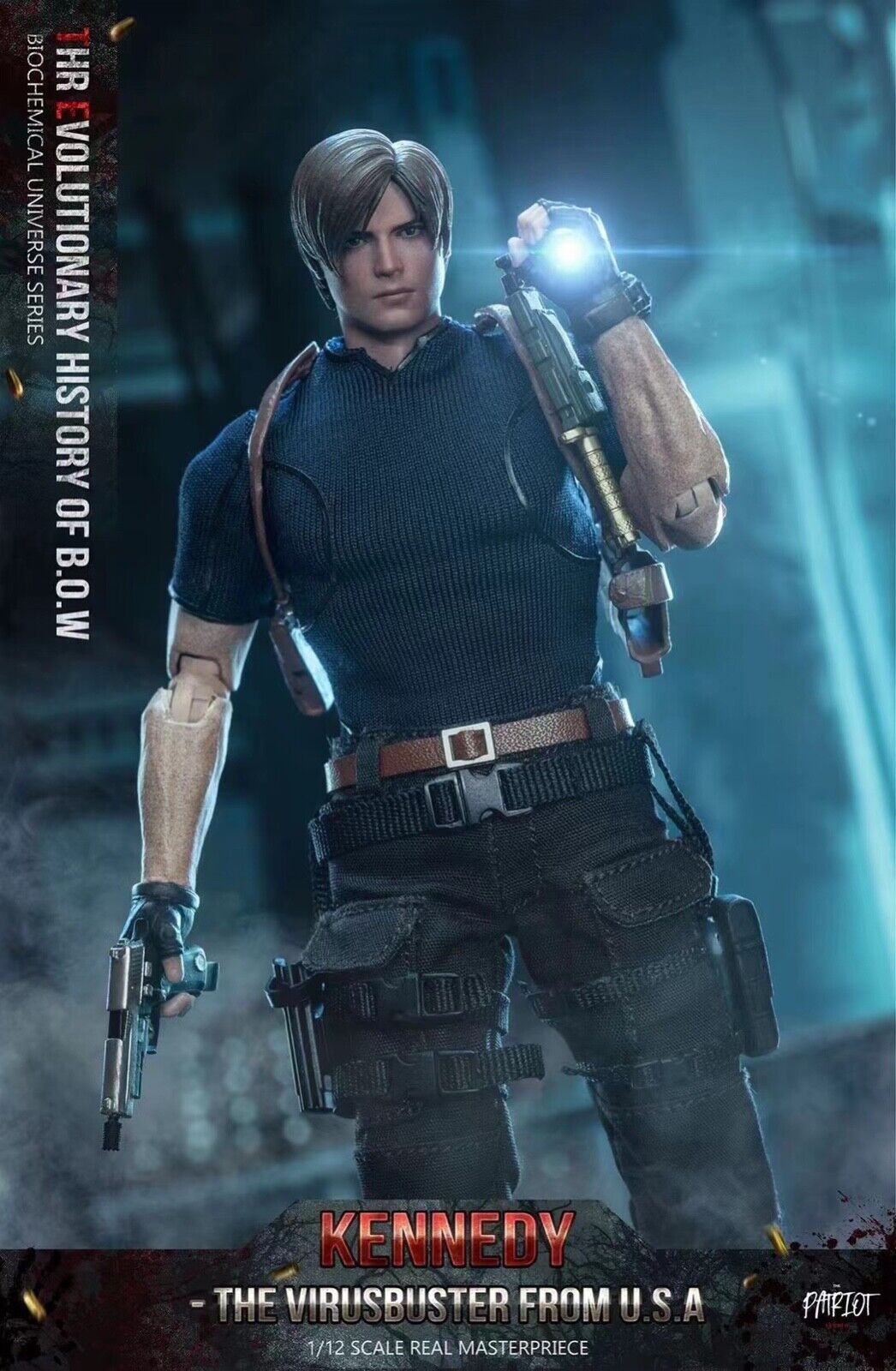 The Patriot Studio 1/12 Zombie Killer RPD Officer Leon Male Action Figure Model