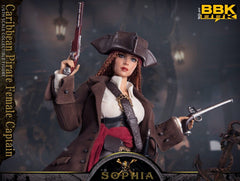 BBK BBK017 1/6 Caribbean Pirate Sophia Female Captain 12" Action Figure Model