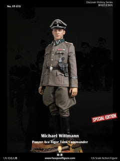 Facepoolfigure FP019B 1/6 Panzer Ace Tiger Tank Commander Wittmann figura de acción