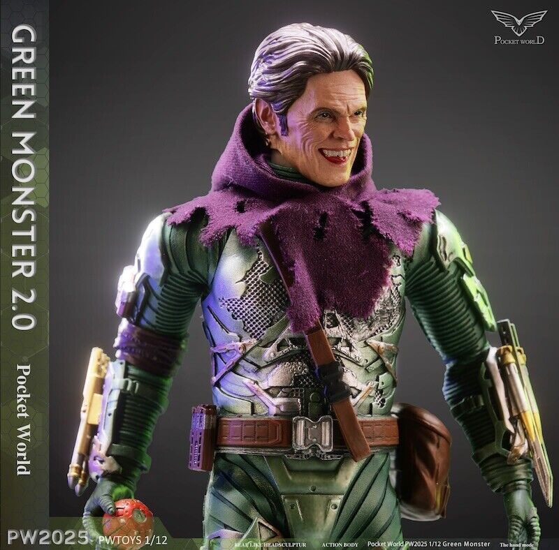 PWTOYS PW2025 1/12 Norman Osborn Green Goblin 6" Male Action Figure Model Toy