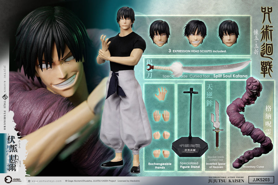 Preventa ASMUS TOYS JJKS203A 1/6 Jujutsu Kaisen Fushiguro Toji figura de acción