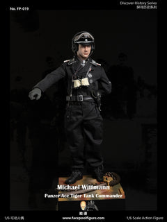 Facepoolfigure FP019B 1/6 Panzer Ace Tiger Tank Commander Wittmann figura de acción
