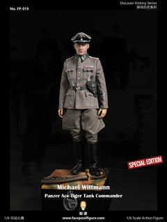 Facepoolfigure FP019B 1/6 Panzer Ace Tiger Tank Commander Wittmann figura de acción