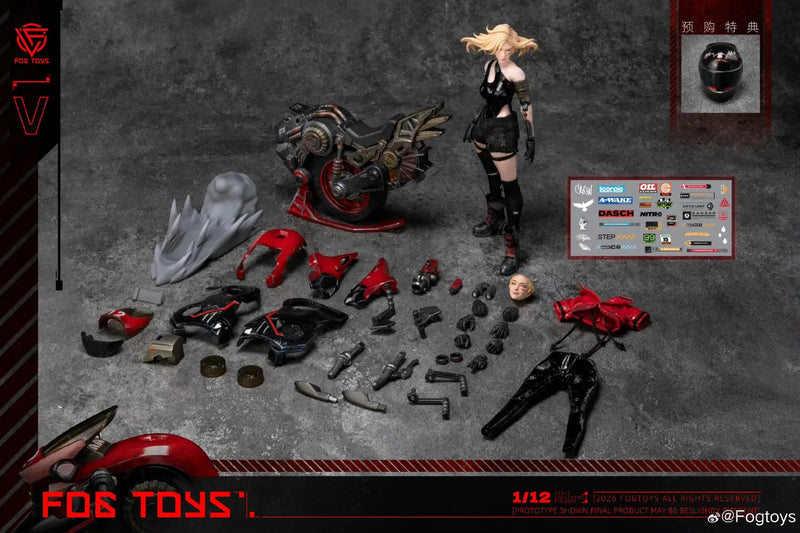 Presale FOGTOYS EA-03 1/12 Motorcycle Rider V Collectible Action Figure Model