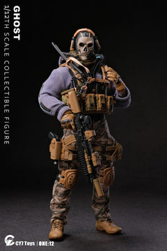 CY7-TOYS 1/12 The Ghost Male Soldier 6" Collectible Action Figure Model
