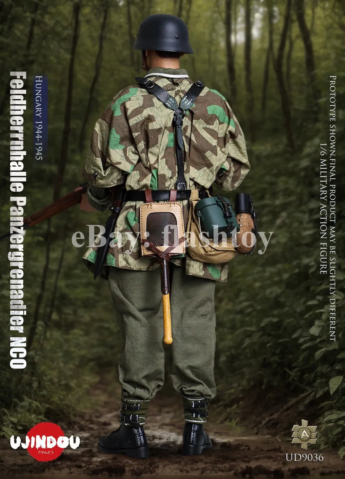 UJINDOU UD9036 1/6 WWII Feldherrnhalle Panzergrenadier NCO Hungary Action Figure