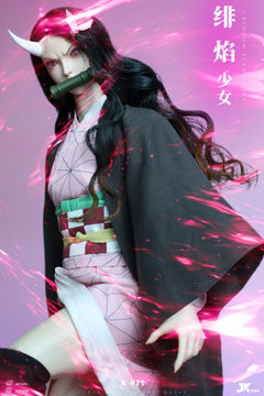 Presale JKTOYS K-017 1/6 Demon Kamado Nezuko Slayer Cosplay Action Figure Model