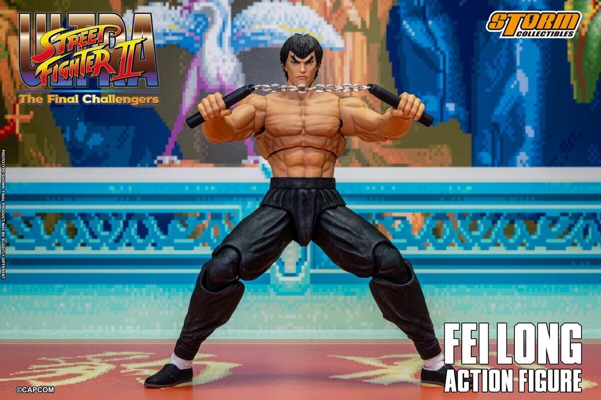 Storm Toys CPSF24 1/12 ULTRA STREET FIGHTER II FEI LONG Male Action Figure Model