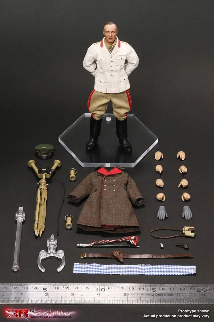 3R TG80004 1/12 Erwin Rommel The Desert Fox 6" Male Action Figure Model Toy