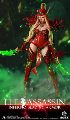 Preventa Longshan LS2026-XK 1/6 Blood Elf Rogue Valeera modelo de figura de acción