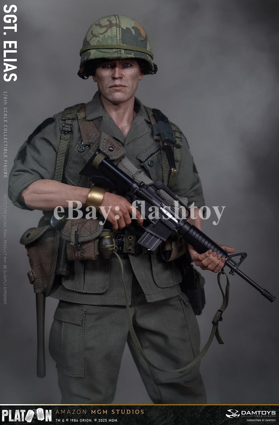 Presale DAMTOYS DMS047 1/6 Platoon Sergeant Elias 12" Male Action Figure Model