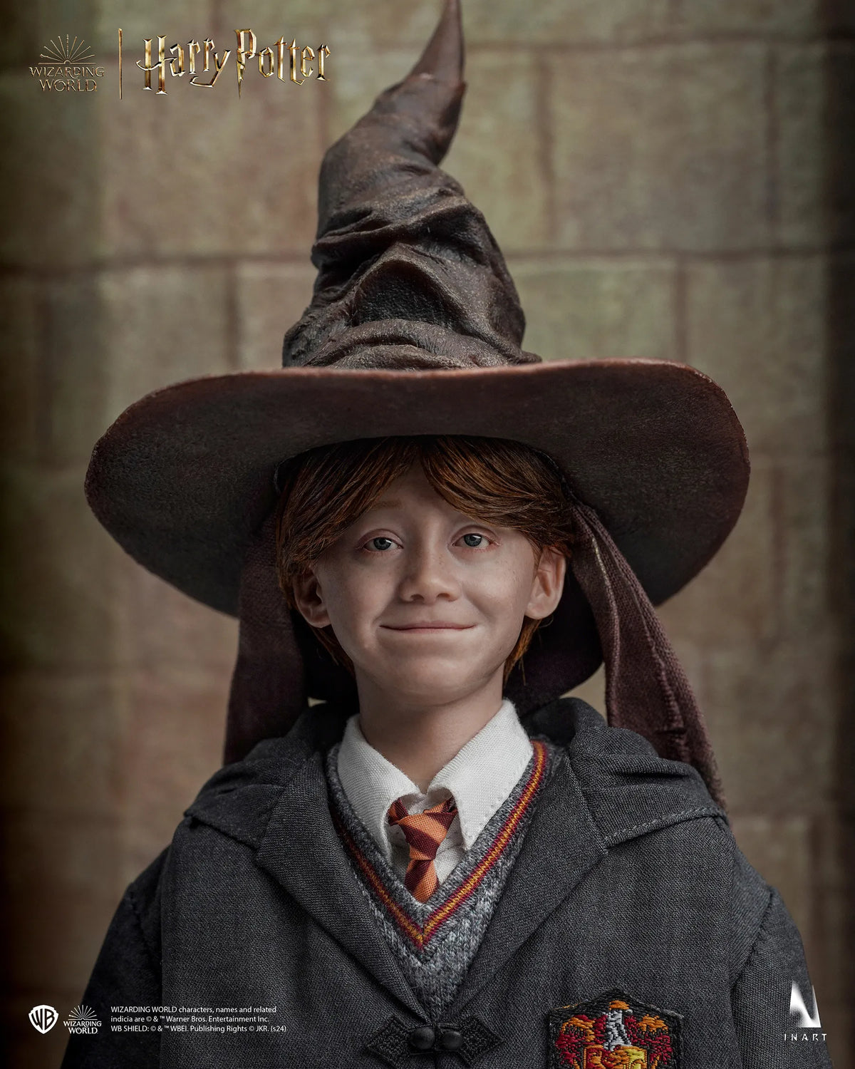 INART A010D1 1/6 Harry Potter Ron Weasley Model Rooted Hair Figure Deluxe Ver.