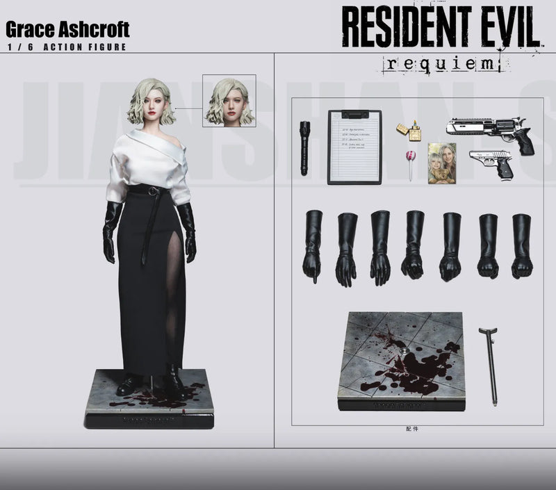 Pre-order JIANSHAN STUDIO 1/6 Resident Zombie Evil Crisis Grace Action Figure