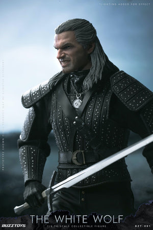 BUZZTOYS BUZ001 1/6 The Witcher The White Wolf Geralt Henry 12" Action Figure