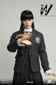 JKTOYS K-010 1/6 Shadow Raven Maiden Addams Female Action Figure Model Toy