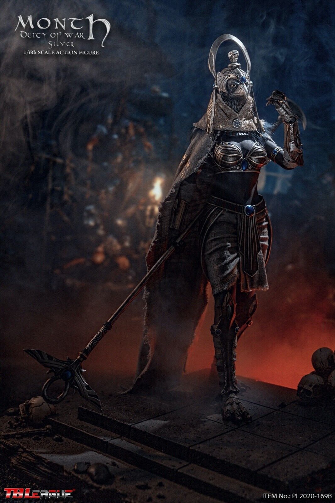 TBLeague PL2020-169B 1/6 Month Deity of War Collectible Action Figure Silver Ver