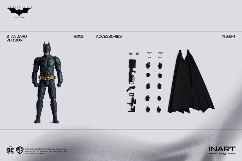 QueenStudios INART HgM0001S 1/12 Bat Man Bale 6" Male Action Figure Standard Ver