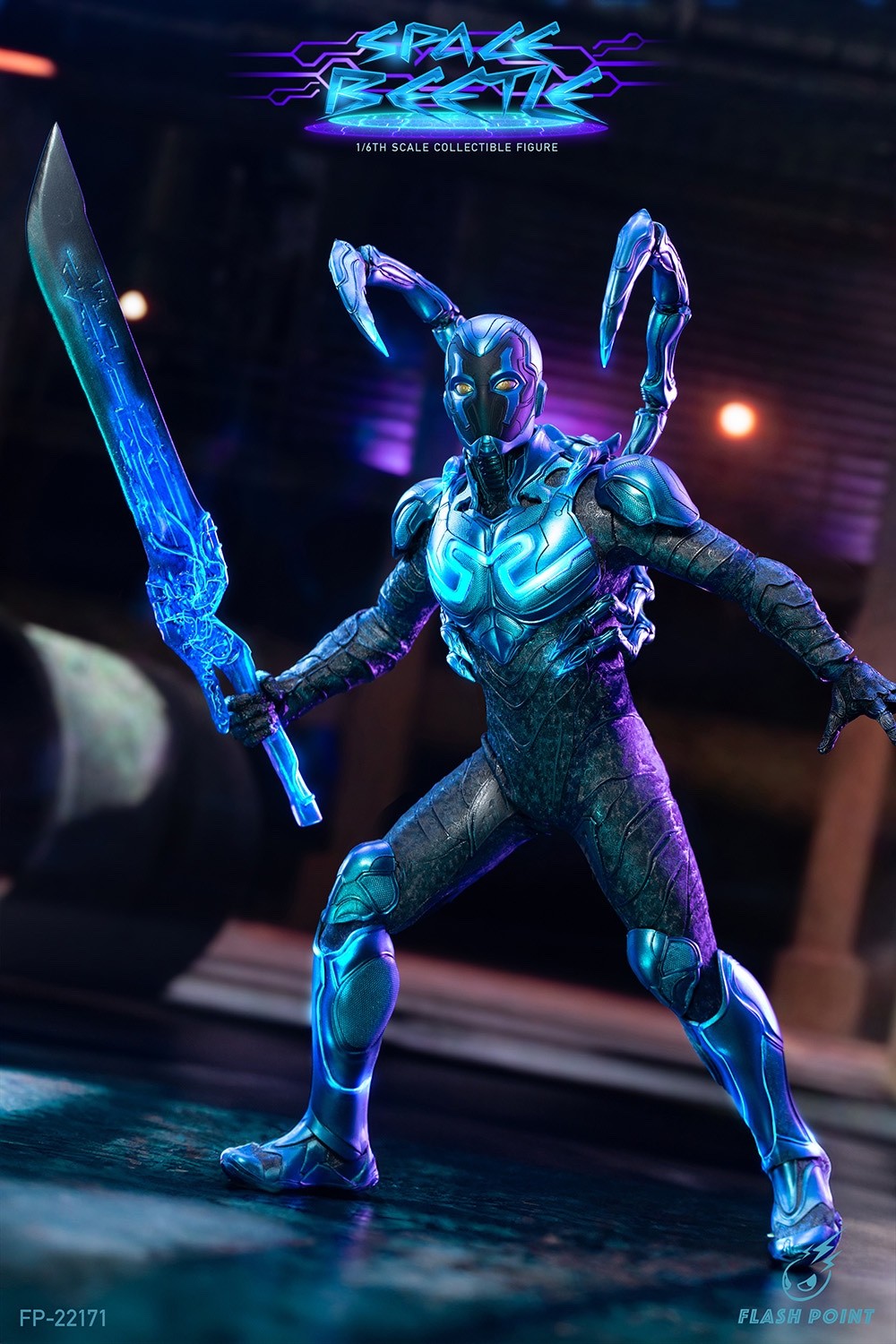 Flash Point Studio FP-22171 1/6 Blue Steel Beetle Collectible Action Figure Toy