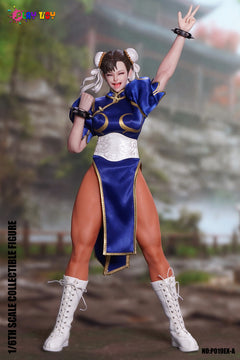 Presale PLAY TOY P019EX-A 1/6 Street Fighter Chun-Li Action Figure Blue Ver.