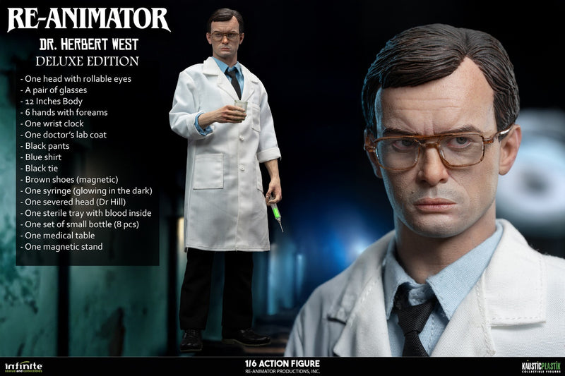 Presale Infinite 1/6 Re-Animator Doctor Herbert West Male Action Figure Model Deluxe Ver.