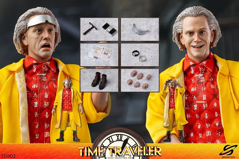 Saturn Toys ST002 1/6 Time Traveler Dr. Brown Male Action Figure Model Toy
