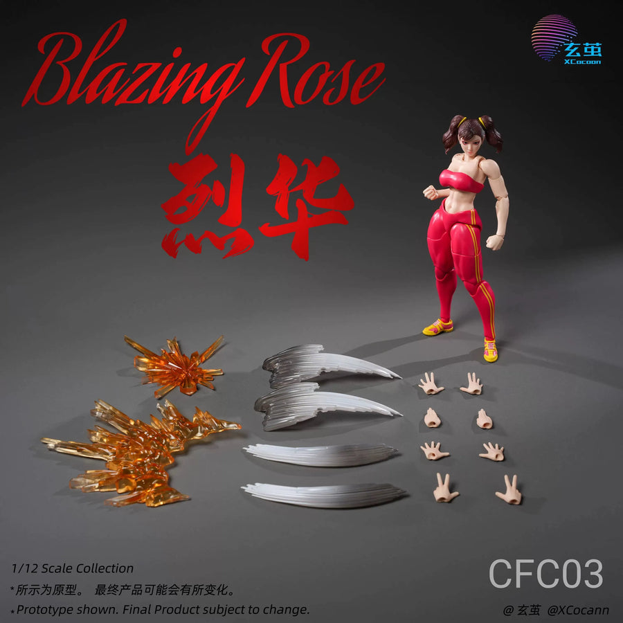 Preventa XCocann CFC003 1/12 Fighting Girl Blazing Rose figura de acción femenina