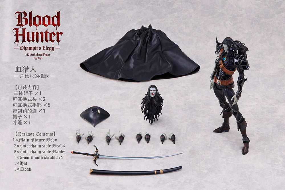 Précommande EGGTOYS 1/12 Blood Hunter - Figurine articulée masculine Dhampir's Elegy