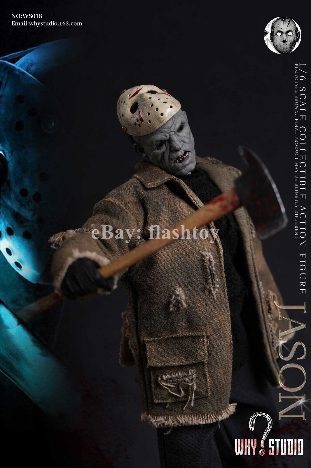 WHY STUDIO WS018 1/6 Jason 12" Collectible Male Action Figure Model Toy