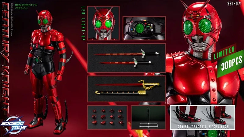 Soosootoys SST-071 1/6 Masked Rider Century Knight Figure Model Resurrection Ver