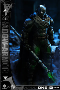 PRESENT TOYS SS-03 1/12 Bat Man Shadow Armor figura de acción masculina Damaged Ver.