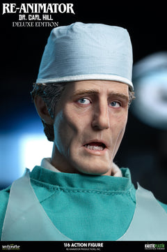 Preventa Infinite 1/6 Re-Animator Doctor Carl Hill modelo de figura de acción masculina versión de lujo.