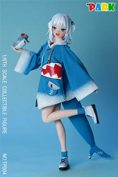 TOYS PARK TP004 1/6 Shark Girl Head & Clothing Accessories Set for Female Body