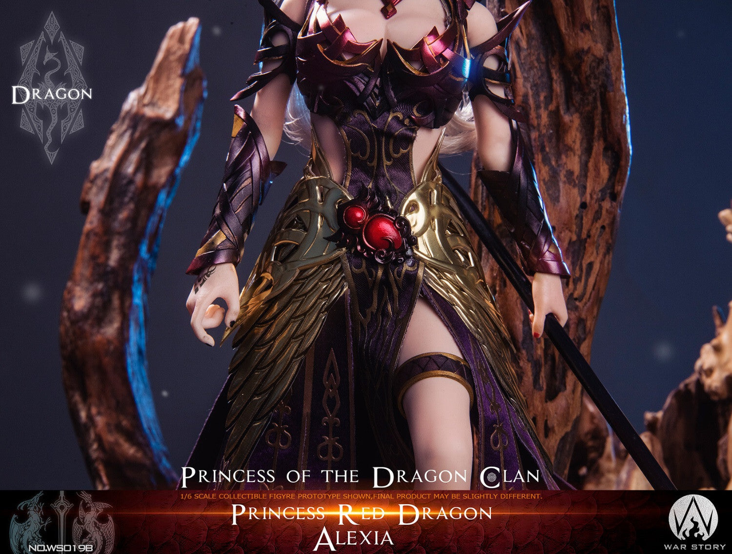 WAR STORY WS019B 1/6 Red Dragon Princess Alexia Female Action Figure Model Toy