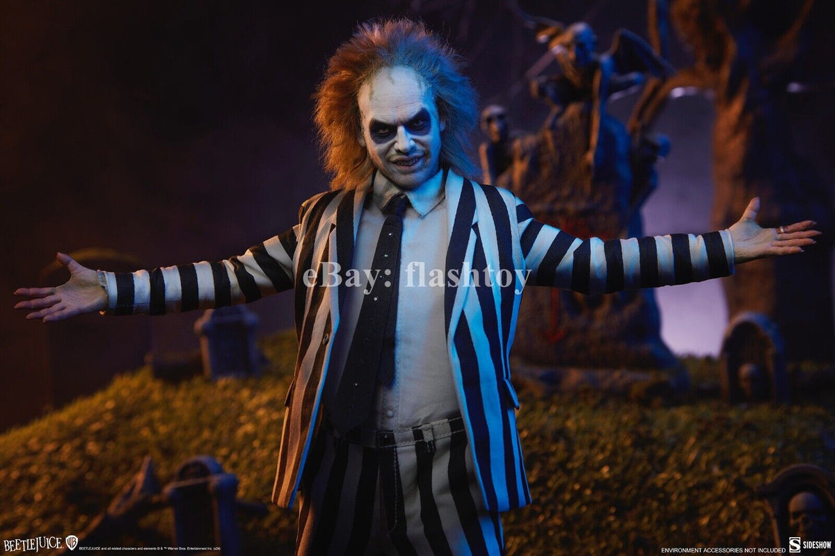 Sideshow 100490 1/6 Beetlejuice Michael Keaton 12" Male Action Figure Model Toy