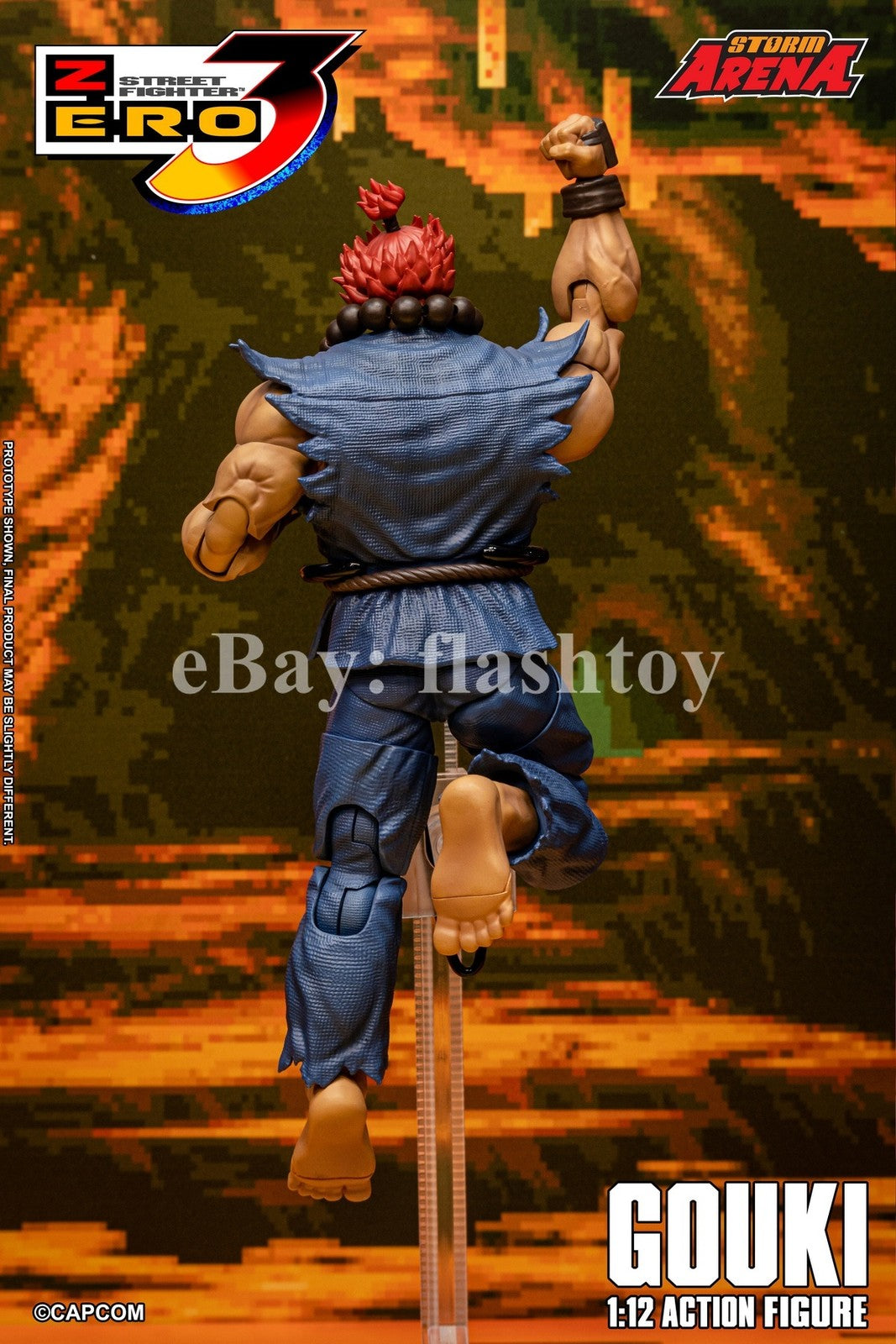 Preventa STORM ARENA SFSA07 1/12 Street Fighter Zero 3 Gouki modelo de figura de acción