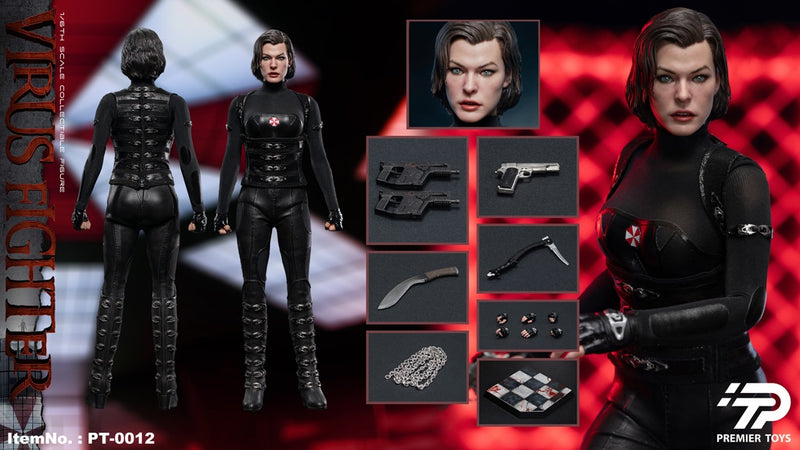 Premier Toys PT-0012 1/6 Resident Zombie Evil Crisis Alice Female Action Figure