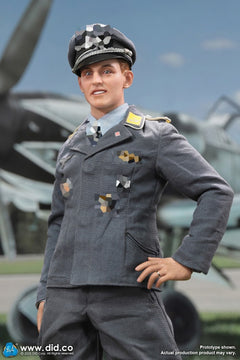 DID D80190 1/6 WWII German Luftwaffe Ace Pilot Erich Hartmann figura de acción