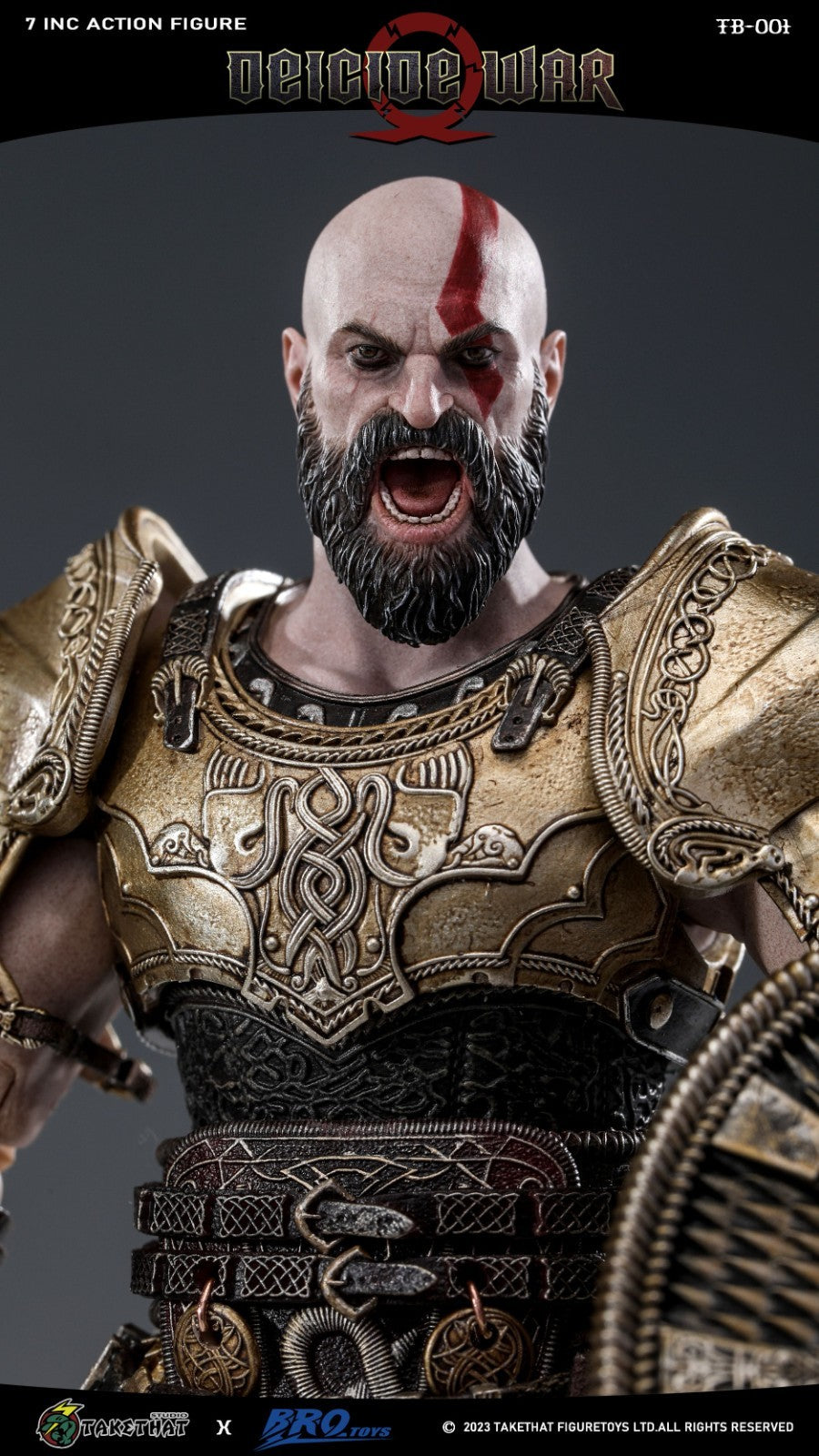 TAKETHAT TB001 1/12 DEICIDE WAR Kratos 7" Male Action Figure Model Deluxe Ver.