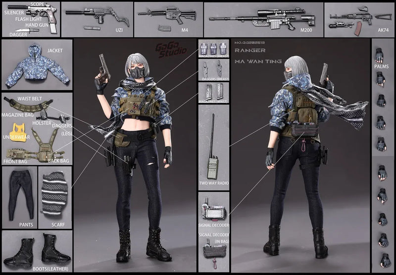 Presale GaGa Studio GG202613 1/6 Ranger Ma Wan Ting Female Action Figure Model
