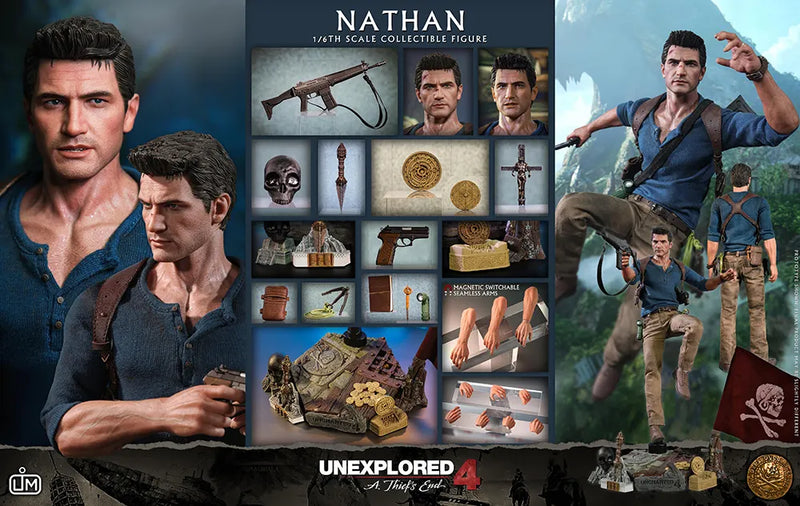 LIMTOYS LIM012 1/6 Uncharted 4 Nathan Drake Collectible Action Figure Model Toy