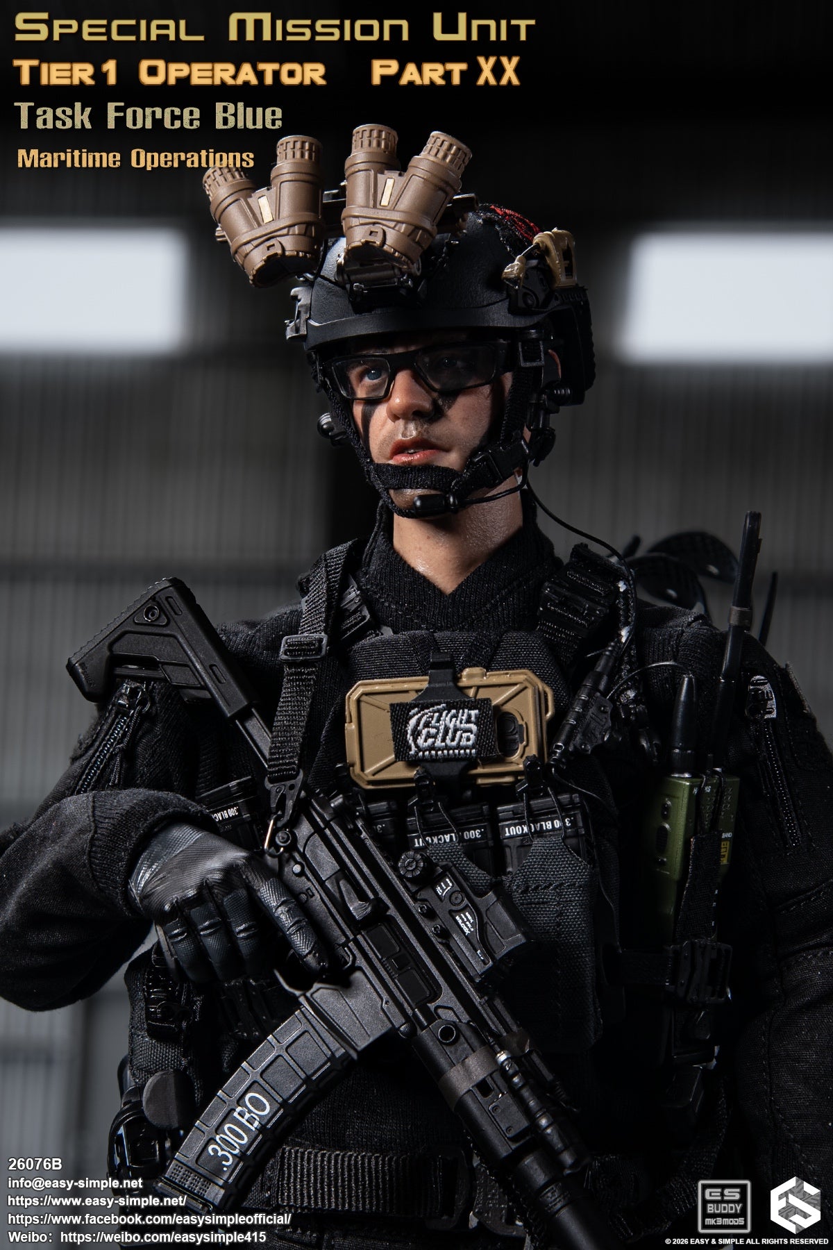Preventa Easy&Simple 26076B 1/6 Special Mission Unit Tier1 Operator figura de acción