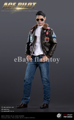 Preventa POPTOYS EX059 1/6 ACE Pilot Mitchell The Gun figura de acción Jacket Ver.
